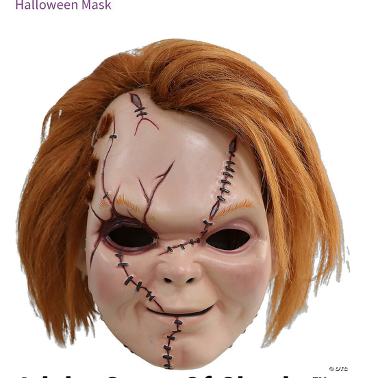 Adults Curse Of Chucky™ - Scarred Chucky Plastic Halloween Mask