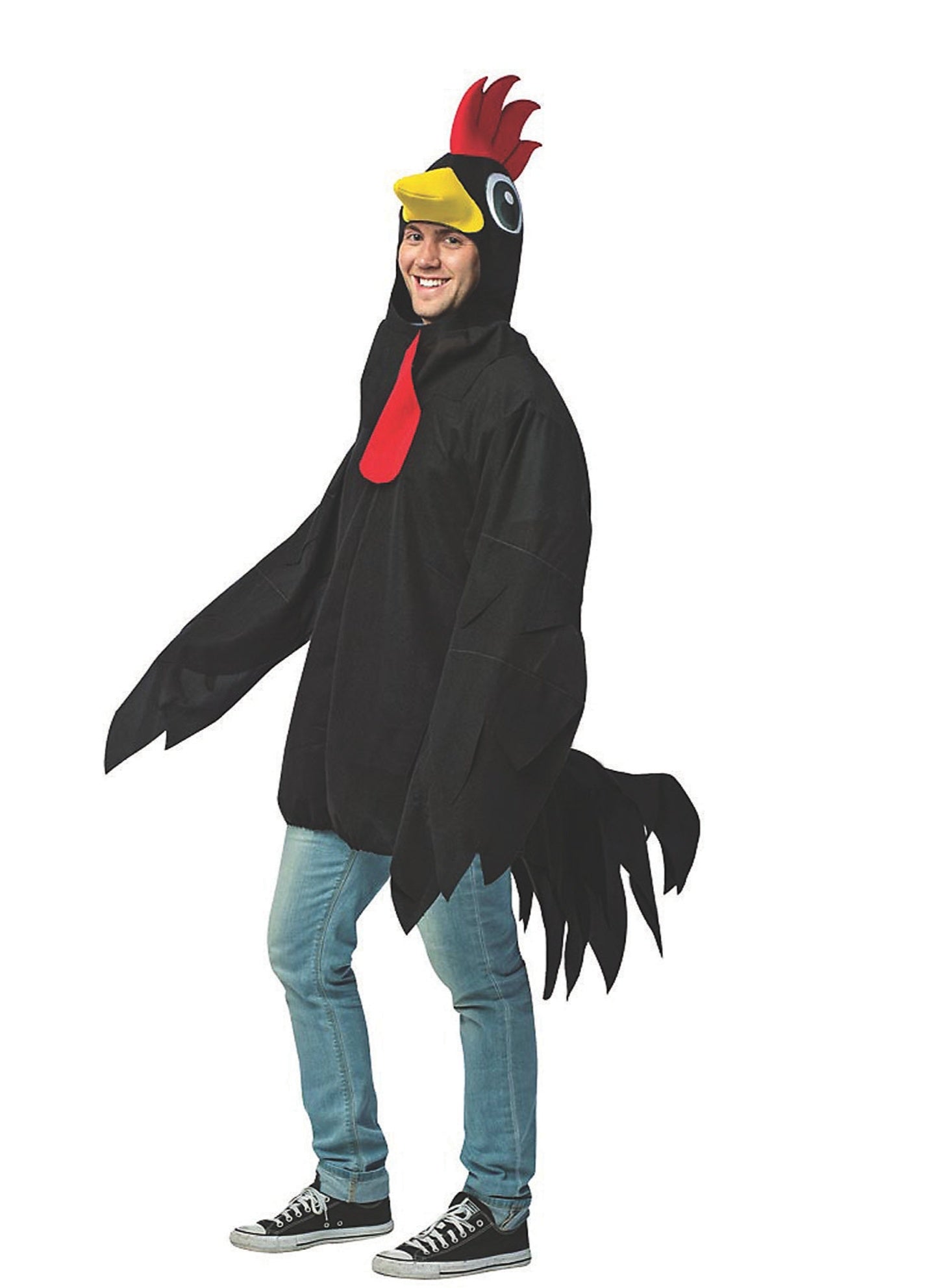 Adult's Black Rooster Costume