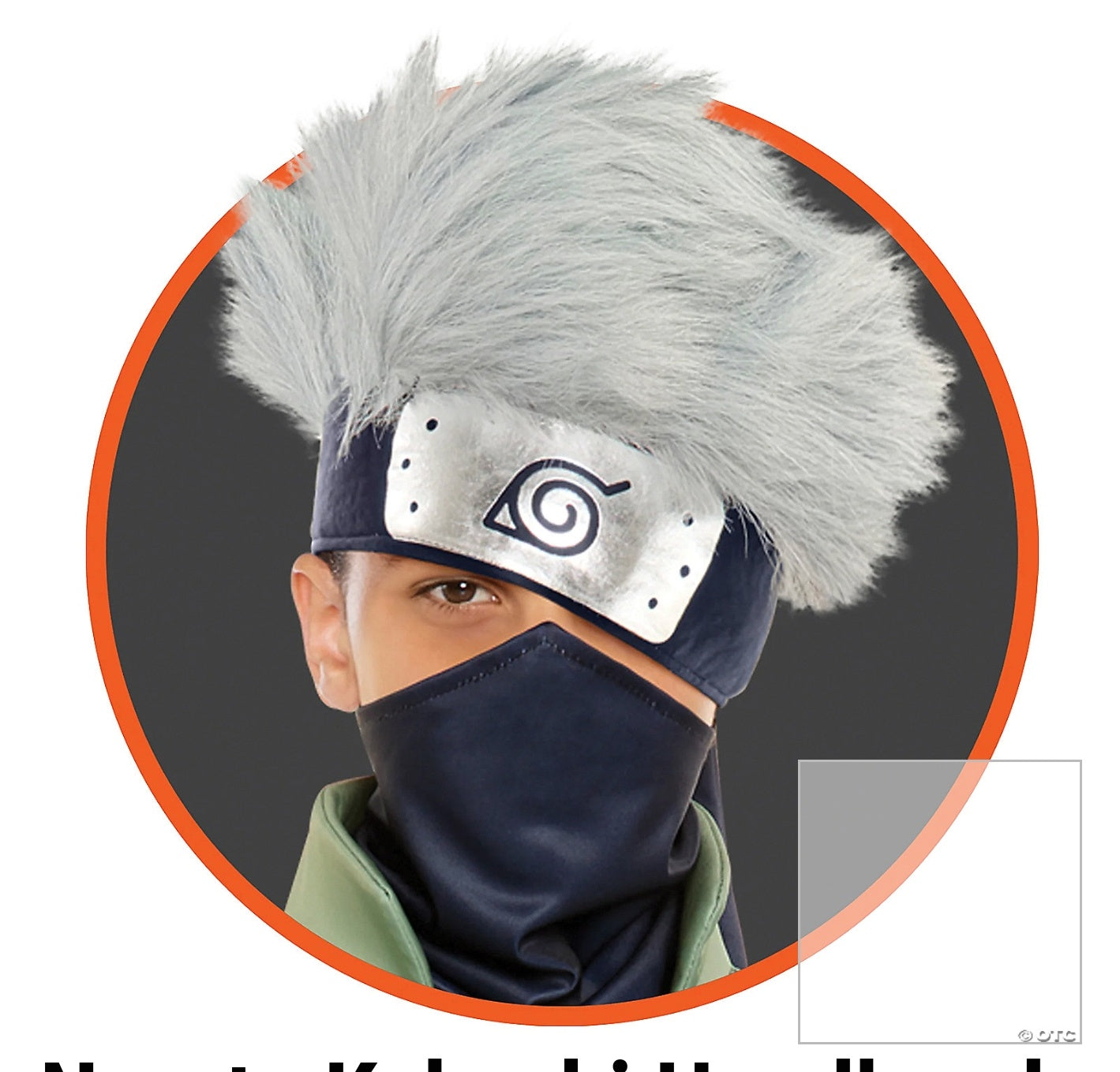 Naruto Kakashi Headband with Hair