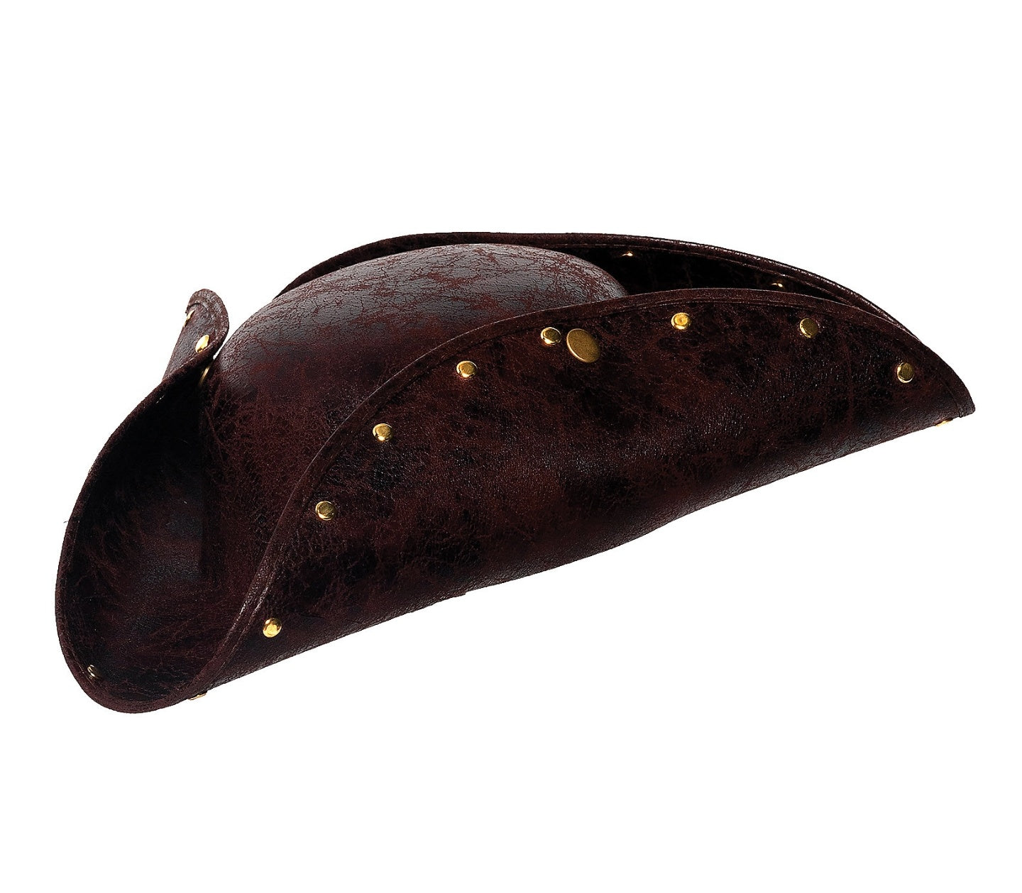 Tricorne Hat with Gold Studs