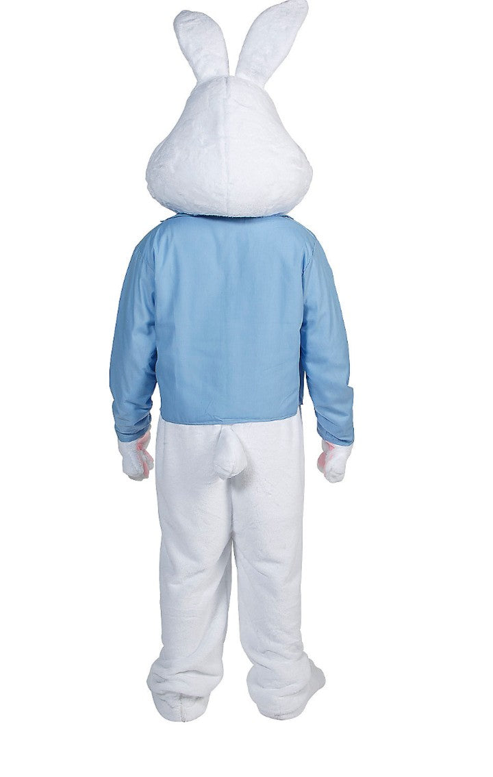 Adults Easter Bunny Costume with Blue Jacket & Yellow Vest